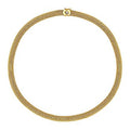 Gold Mesh Pattern Choker Necklace