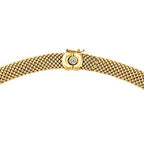 Gold Mesh Pattern Choker Necklace