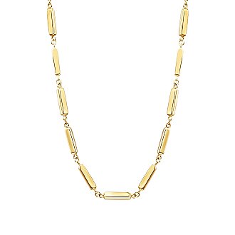 Gold Bar Pendant Necklace