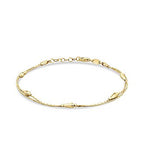 Gold Two Row Chain Bracelet