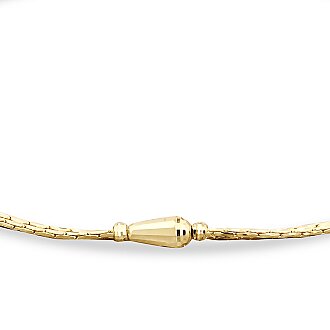 Gold Two Row Chain Bracelet