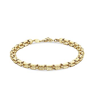 Gold Sparkle Armor Cuff Bracelet