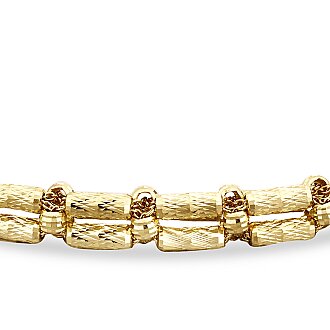 Gold Sparkle Armor Cuff Bracelet