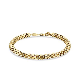 Gold Sparkle Chain Bracelet