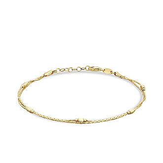 Gold Double Chain Bracelet