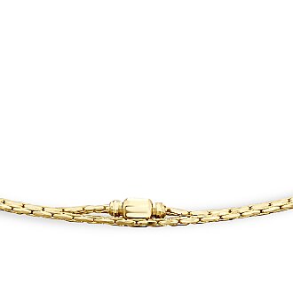 Gold Double Chain Bracelet