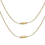 Gold Cocoon Pendant Necklace