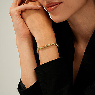 Gold Sparkle Armor Cuff Bracelet