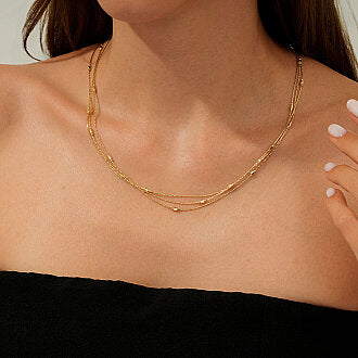 Gold Designer Statement Necklace