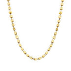 Gold Cube Box Chain Necklace