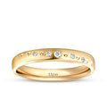 Gold Sparkle Women's Wedding Band