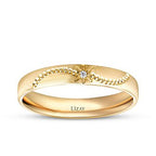 Gold Accented Women's Wedding Band