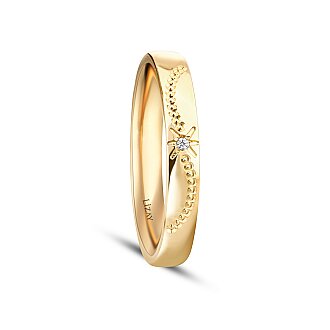 Gold Accented Women's Wedding Band