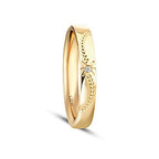 Gold Accented Women's Wedding Band
