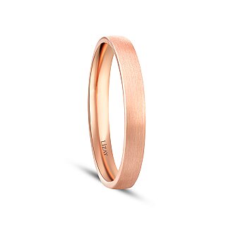 Gold Rose Men's Wedding Band