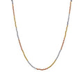 Gold Multi-Color Ball Bead Chain Necklace
