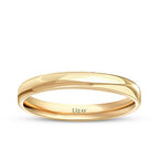 His and Hers Elegant Gold Wedding Band Set