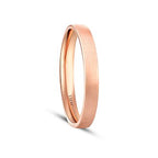His and Hers Accented Rose Gold Wedding Band Set