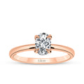 0,80 ct. Diamant Oval Solitär Verlobungsring
