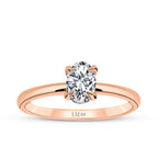 0,80 ct. Diamant Oval Solitär Verlobungsring