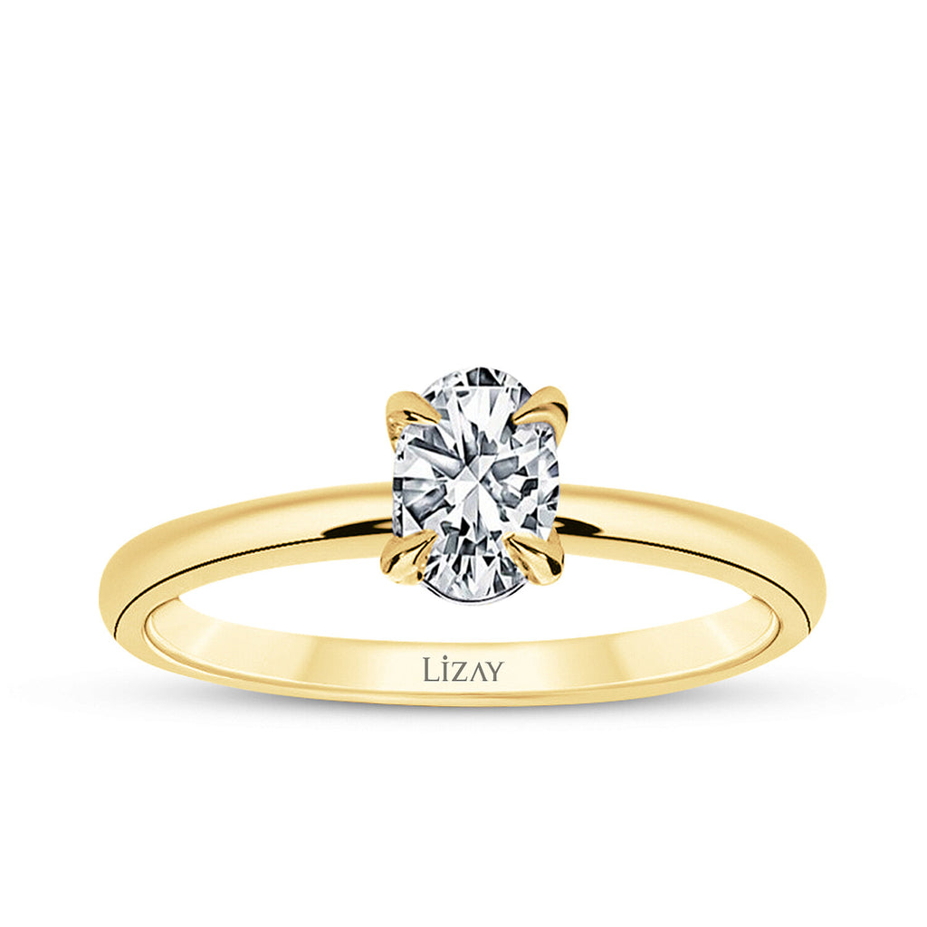 0,50 ct. Diamant Oval Solitär Verlobungsring