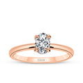 0,50 ct. Diamant Oval Solitär Verlobungsring