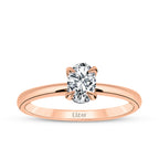 0,50 ct. Diamant Oval Solitär Verlobungsring