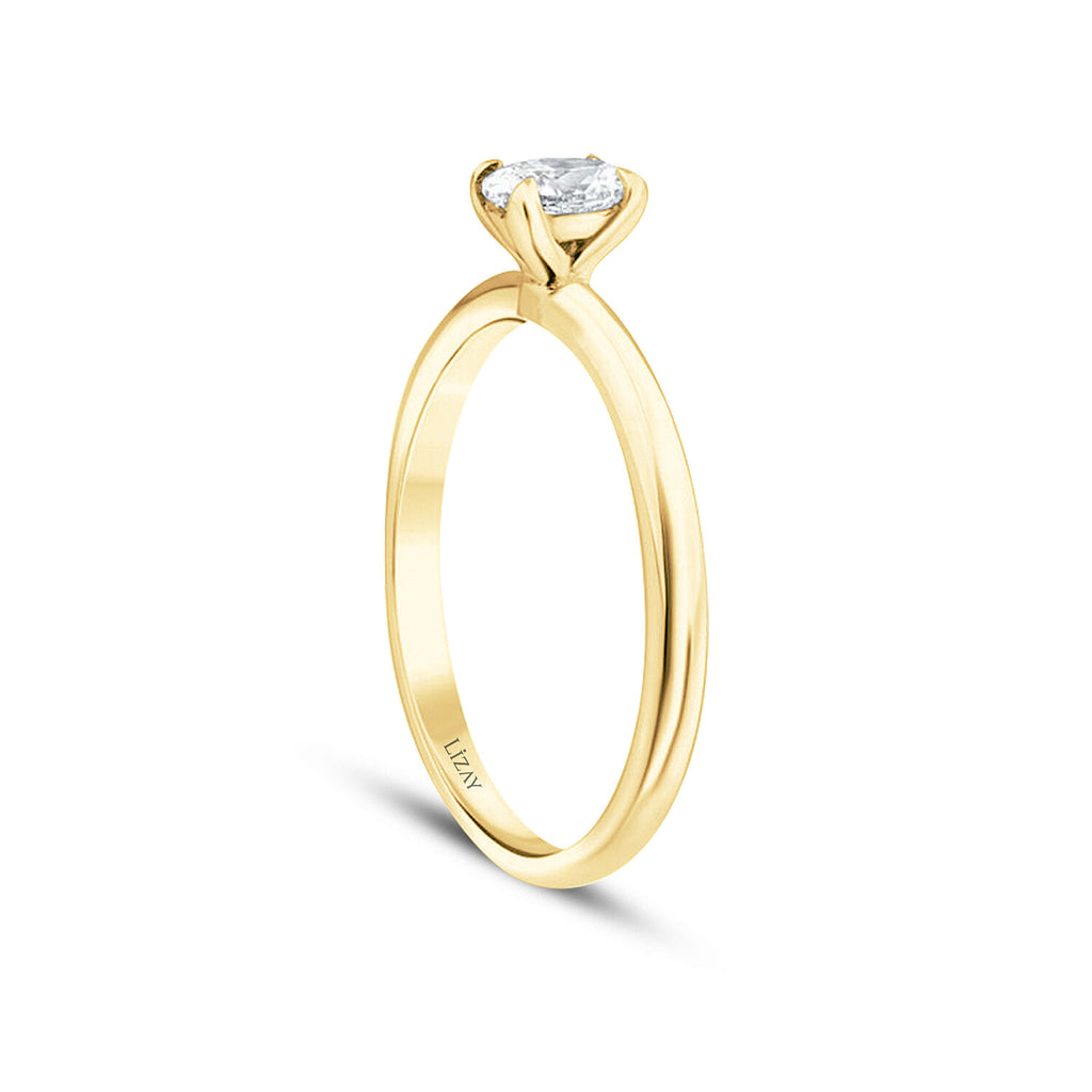 0,40 ct. Diamant Oval Solitär Verlobungsring