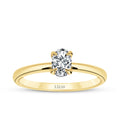 0,40 ct. Diamant Oval Solitär Verlobungsring