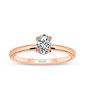 0,40 ct. Diamant Oval Solitär Verlobungsring