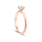 0,40 ct. Diamant Oval Solitär Verlobungsring