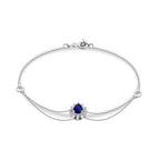 0,53 Carat Diamond Sapphire Bracelet