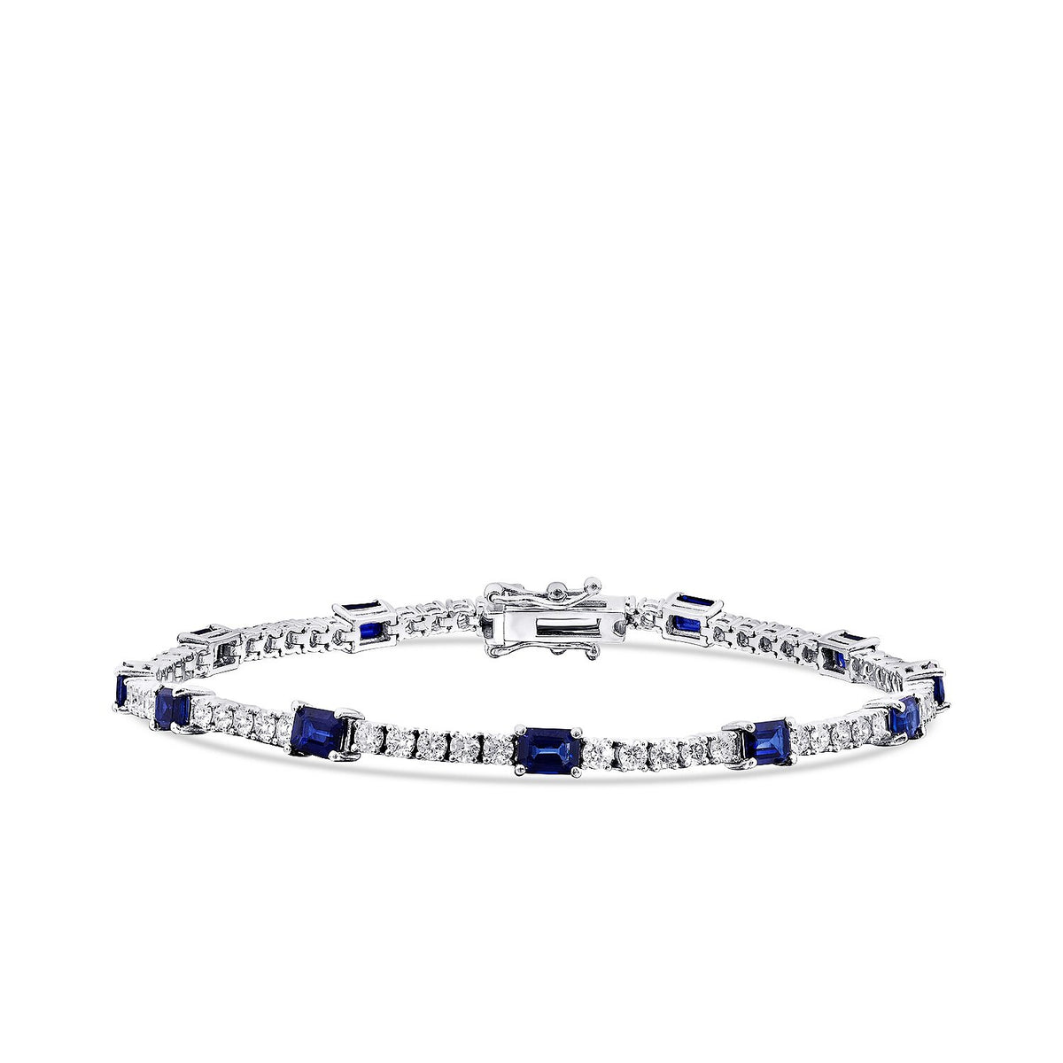 4,53 ct. Diamant-Saphir-Armband
