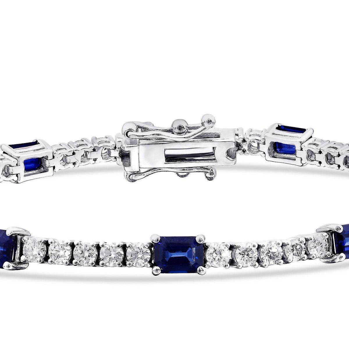 4,53 ct. Diamant-Saphir-Armband