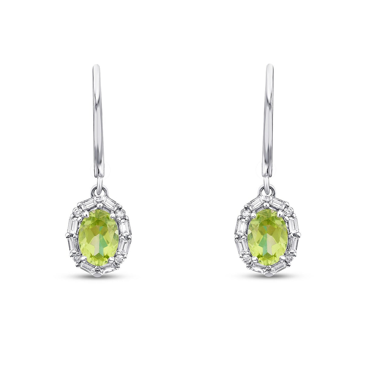 2,08 ct. Diamant-Farbstein-Ohrringe