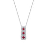 0,33 ct. Diamant-Rubin-Halskette