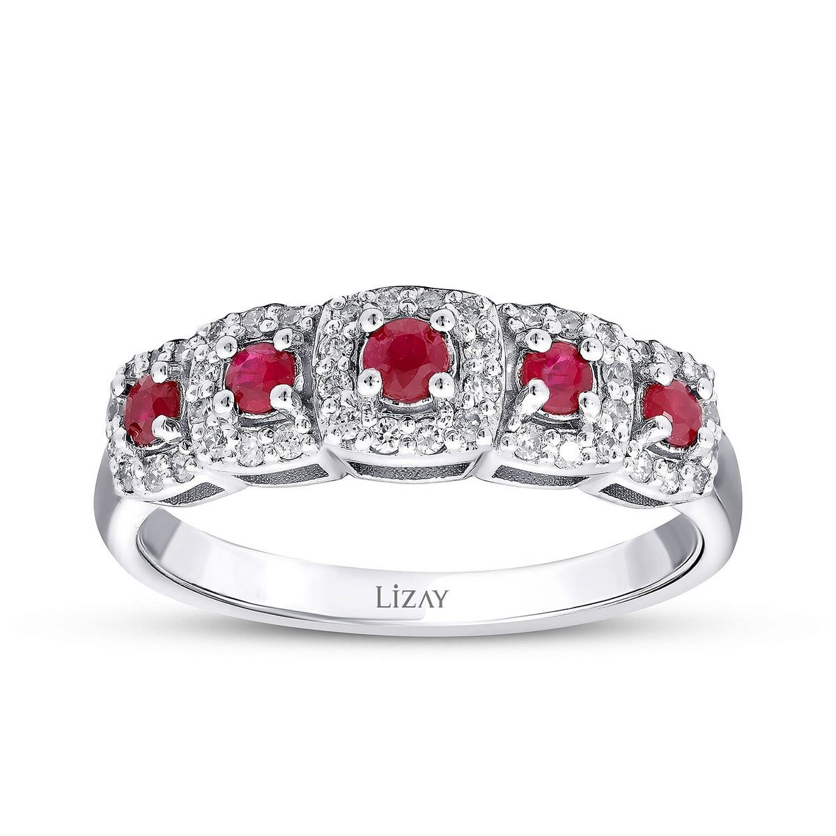 0,50 ct. Diamant-Rubin-Ring