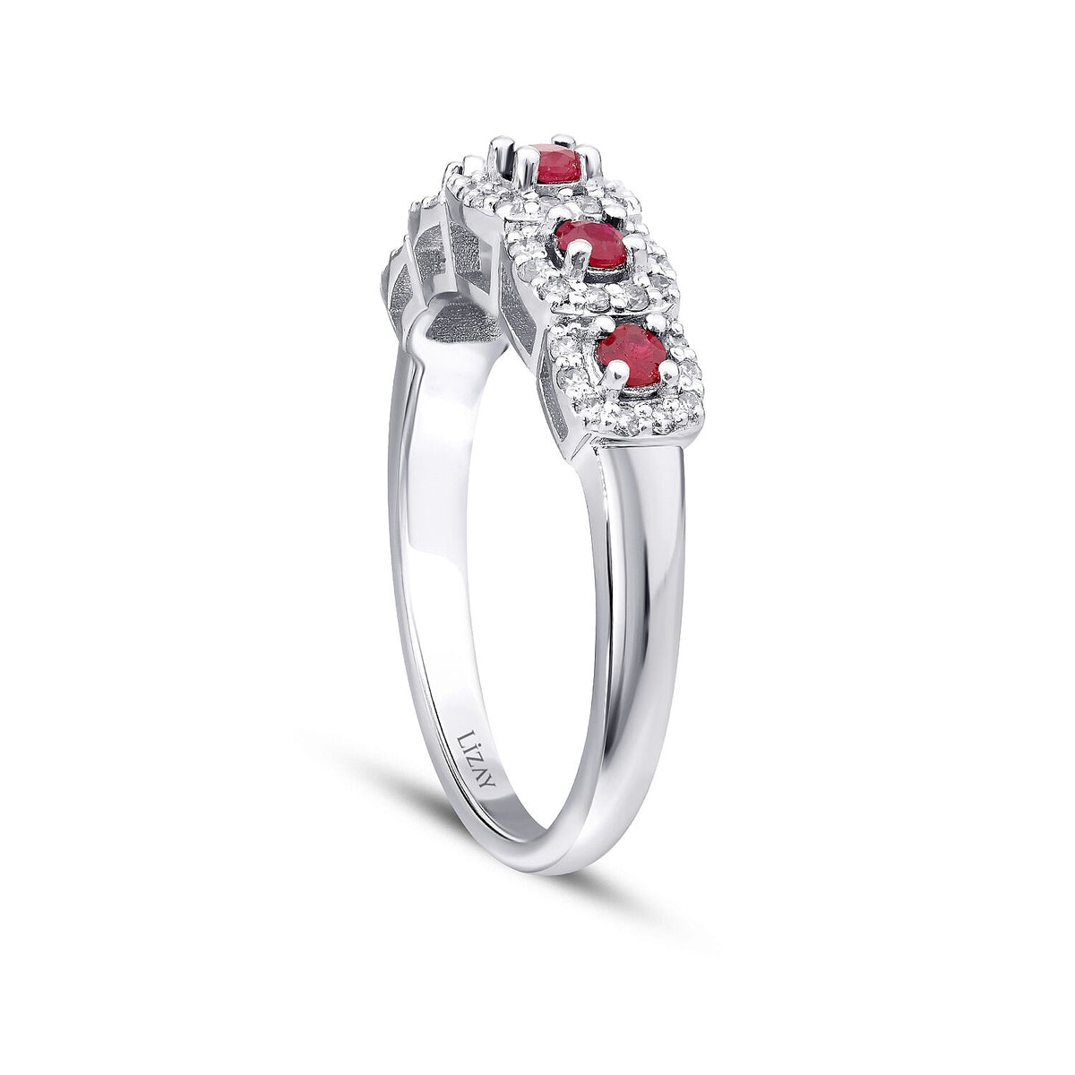 0,50 ct. Diamant-Rubin-Ring