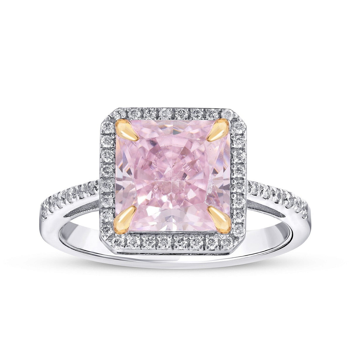 6,02 ct. Diamant-Farbstein-Ring