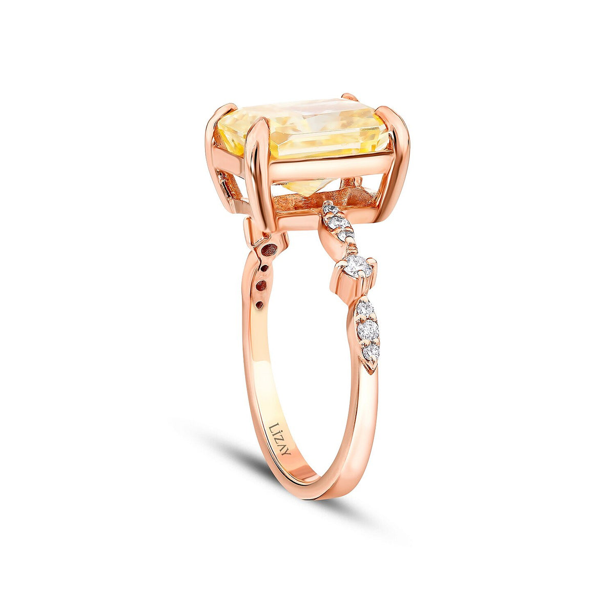 7,37 ct. Diamant-Farbstein-Ring