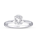 0,40 ct. Diamant Oval Solitär Verlobungsring