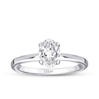 0,40 ct. Diamant Oval Solitär Verlobungsring