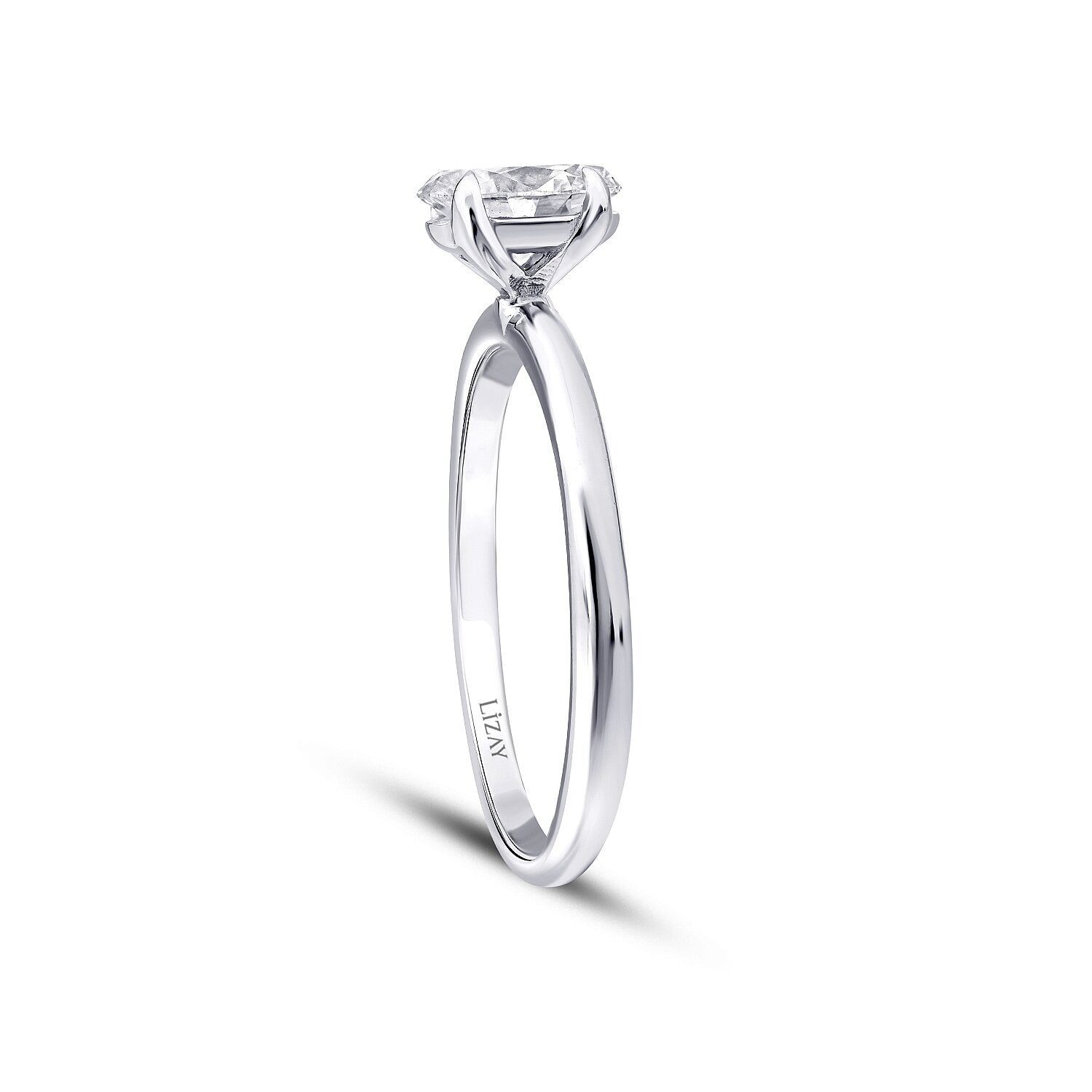 0,40 ct. Diamant Oval Solitär Verlobungsring