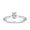 0,30 ct. Diamant Oval Solitär Verlobungsring
