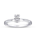 0,30 ct. Diamant Oval Solitär Verlobungsring