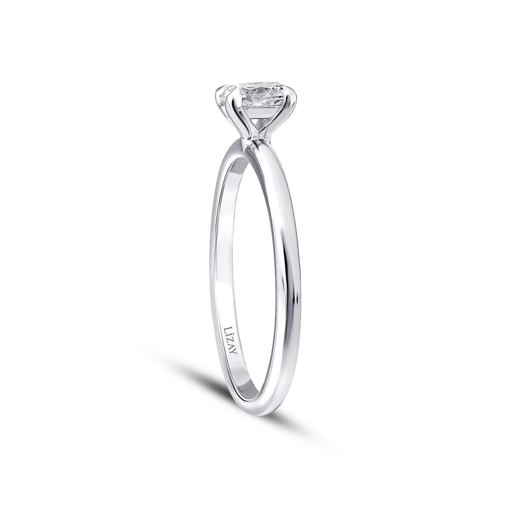 0,30 ct. Diamant Oval Solitär Verlobungsring