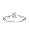 0,50 ct. Diamant Oval Solitär Verlobungsring