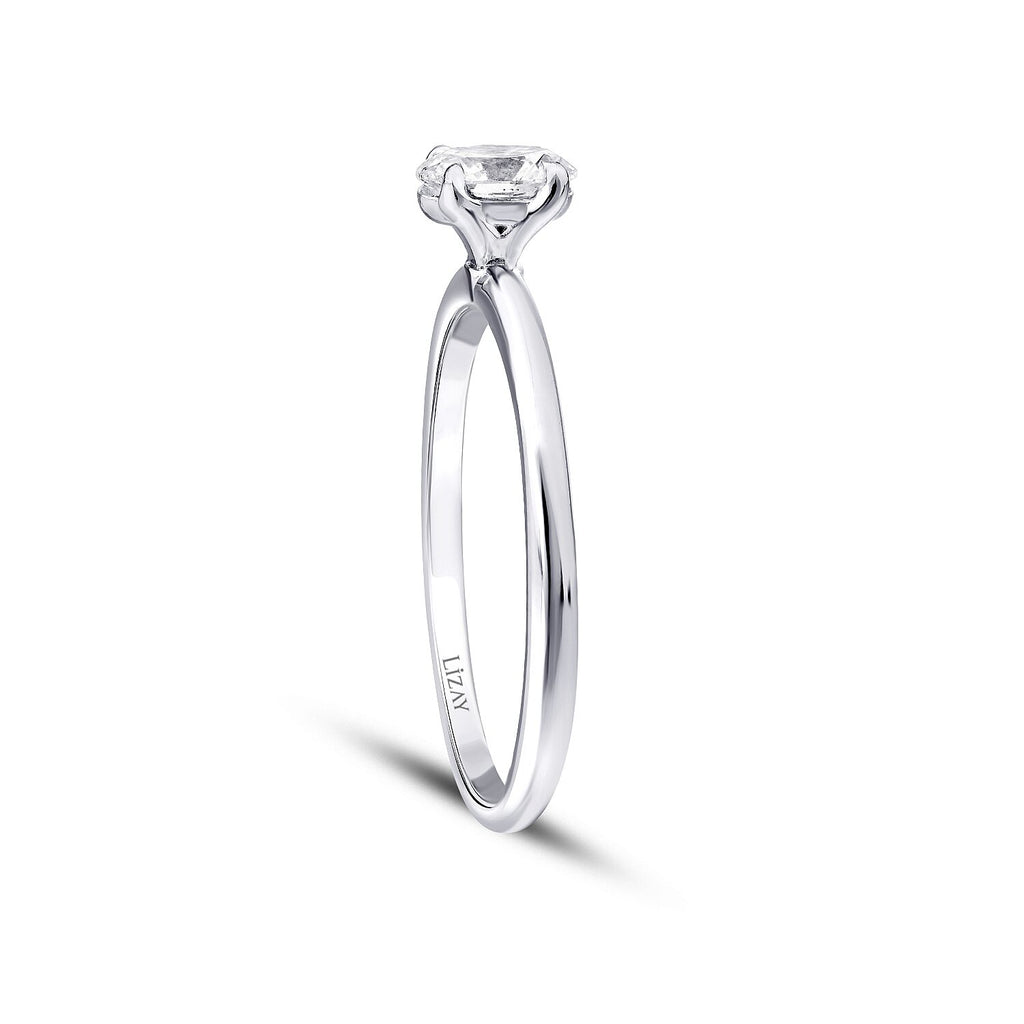 0,50 ct. Diamant Oval Solitär Verlobungsring