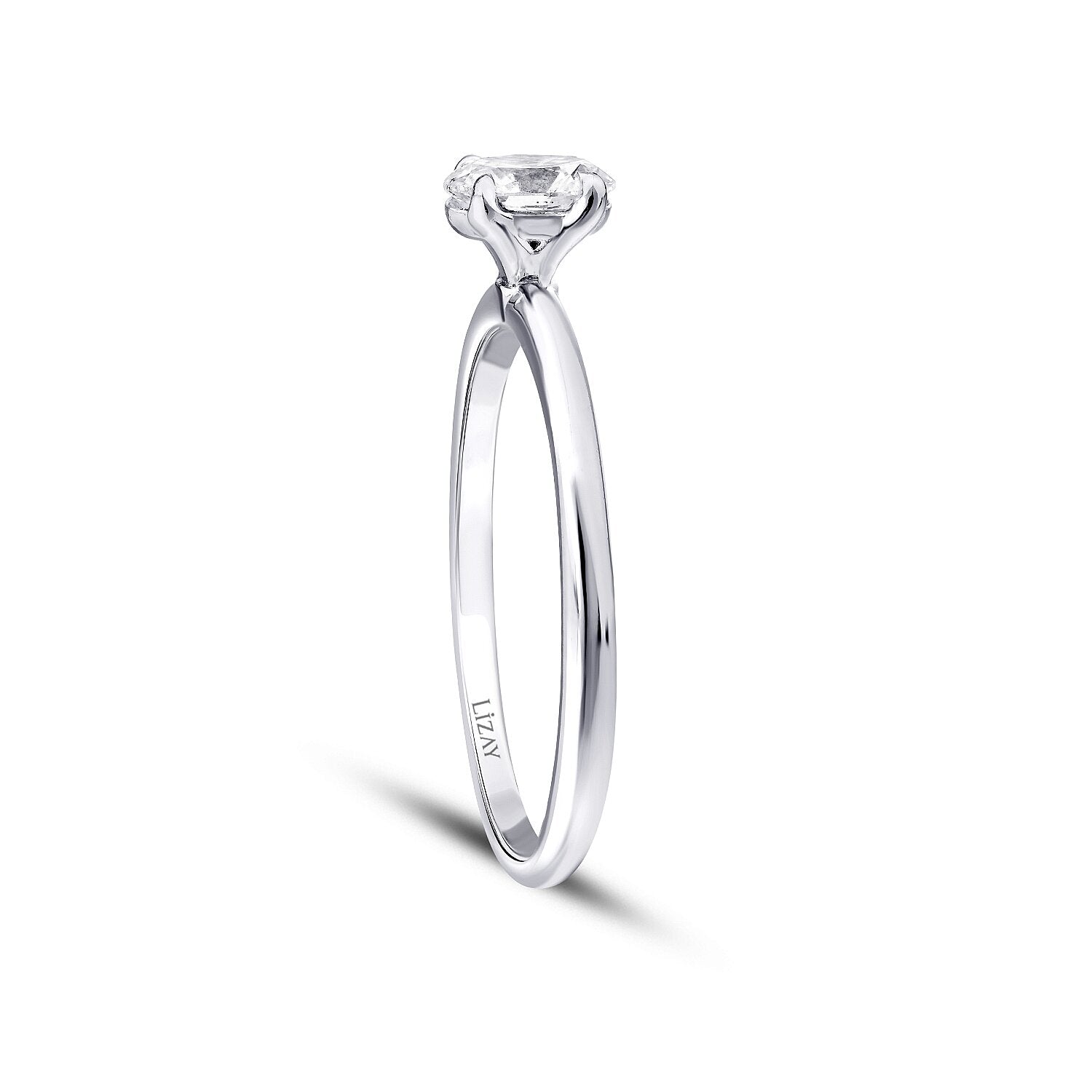 0,50 ct. Diamant Oval Solitär Verlobungsring
