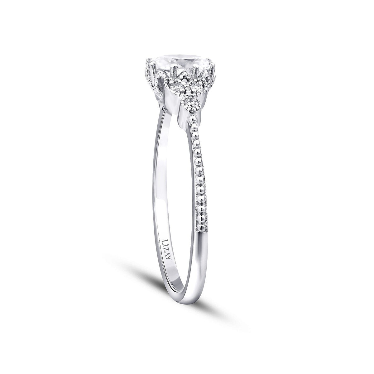 0,44 ct. Ovaler Diamant-Solitär-Verlobungsring